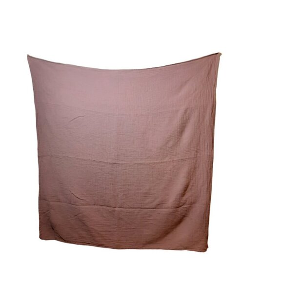 Ely's & Co. Plum Muslin Swaddle Wrap Security Baby Blanket 51" X 49" - Picture 2 of 3